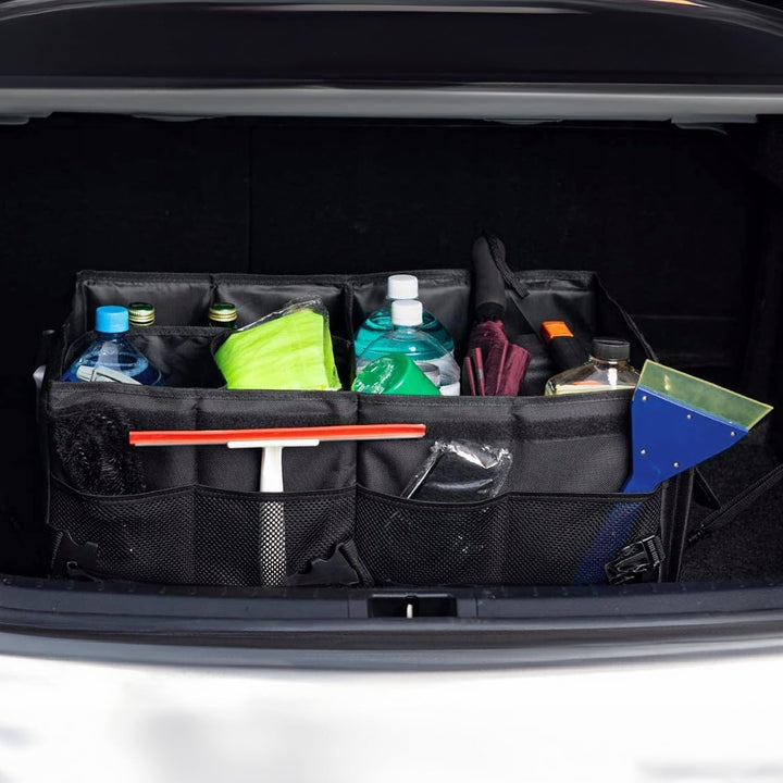 Grosser Auto Kofferraum Organizer mit Deckel – Faltbare Aufbewahrungsbox für SUV und Auto – Wasserdi