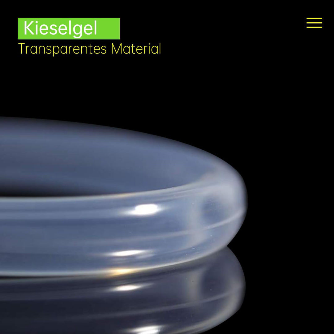 Uxney Silikonschlauch - Transparenter Gummischlauch für Haushalt, Trinkwasser, Industrie - 16mm ID x