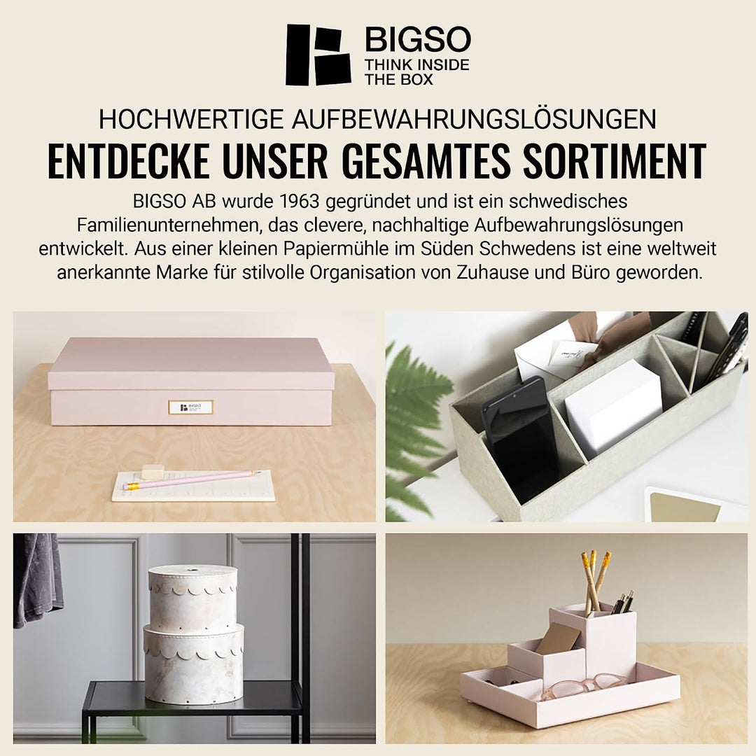 BIGSO WILMA 2er-Set runde Aufbewahrungsbox mit Deckel – Ordnungsbox mit Deckel für Kleidung, Spielze