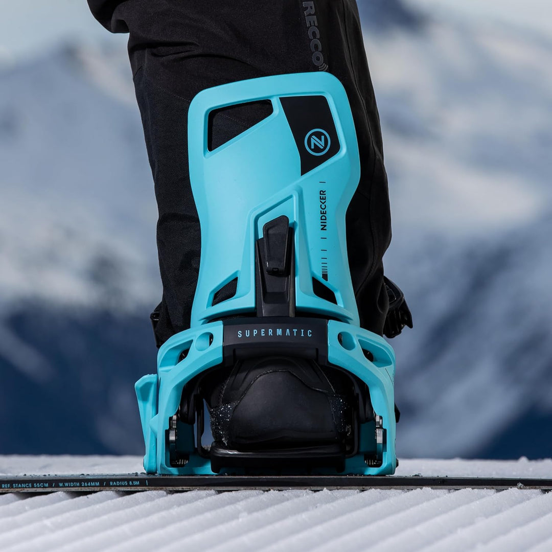 Nidecker OG Supermatic Snowboard Bindungen – Auto Open System mit verstellbarem Highback M (EU 37.5