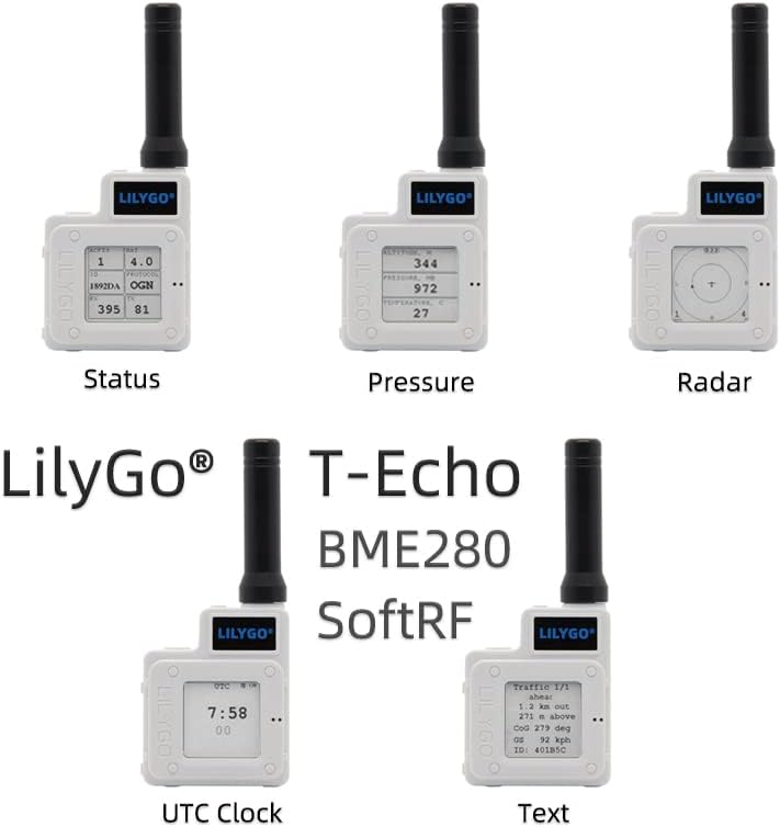 LILYGO T-Echo LoRa SX1262 Funkmodul 868MHz TTGO Meshtastic Development Board NRF52840 GPS RTC NFC BM