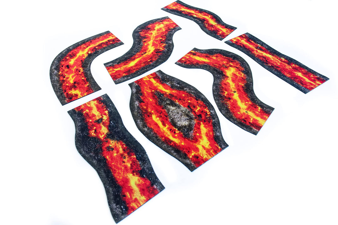 2D modulares Fluss-Set für Warmachine & Hordes, Warhammer Age of Sigmar, Warhammer 40k, Star Wars Le