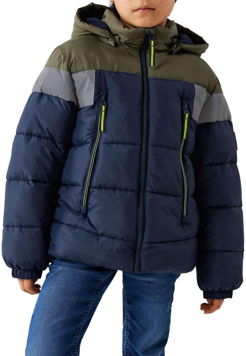 NAME IT Jungen Nkmmontel Puffer Jacket Refl. Block Noos Pufferjacke 116 Dark Sapphire, 116 Dark Sapp