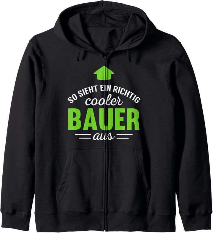 Coole Bauern Sprüche Geschenk Bauer Job Landwirtschaft Agrar Kapuzenjacke