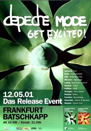 Depeche Mode - Release Event, Frankfurt 2001 » Konzertplakat/Premium Poster | Live Konzert Veranstal