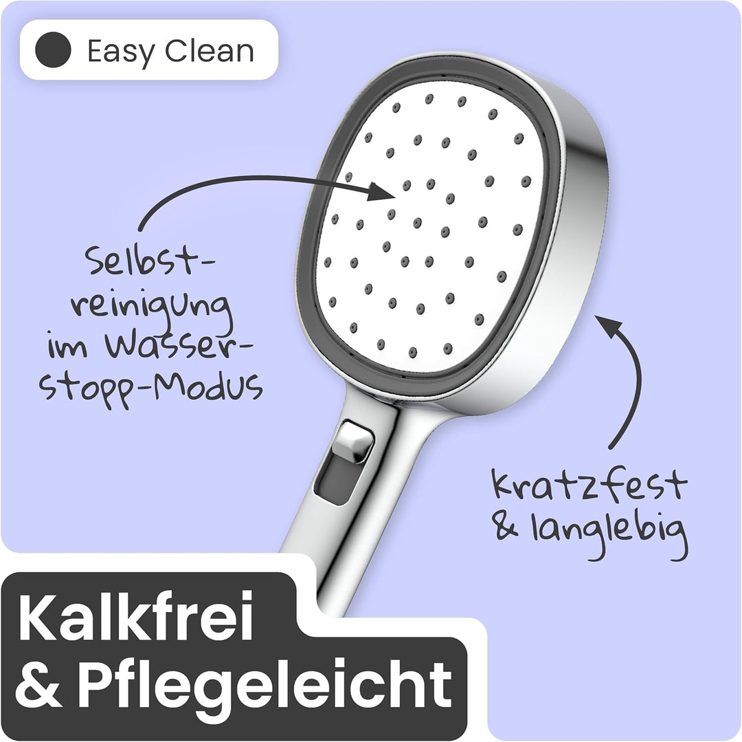 instmaier Cleo | Handbrause | Duschschlauch | iF Design Award |Chrom/Weiss Chrom / Weiss, Chrom / We
