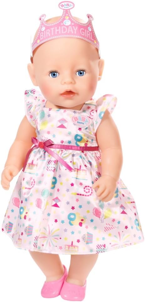 BABY born 825242 Deluxe Party Set Geburtstag Puppenzubehör 43 cm 17-teilig, bunt