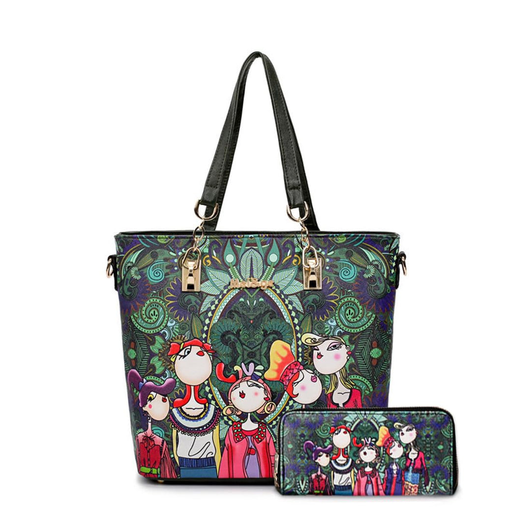 BUKESIYI Damen Tasche Handtasche Umhängetasche Schultertasche Frauen Kulturbeutel Weekender Klein PU