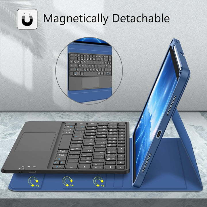 FINTIE Tastatur Hülle für iPad 11. Generation 2025 11", iPad 10. Generation 2022 10.9" Schutzhülle m