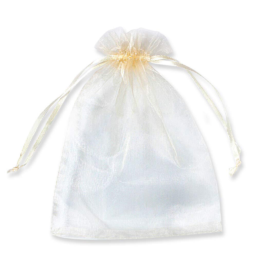 PLECUPE 100 Stück Organzasäckchen, Organzabeutel 30x40 cm, Tunnelzug Hochzeit Säckchen, Schmuckbeute