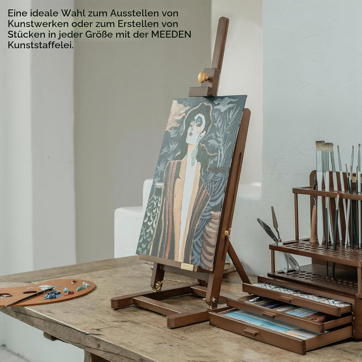 MEEDEN PRO Grosse Tischstaffelei – Montagefreie Desktop-Kunst-Staffelei für Leinwand bis zu 69,8 cm