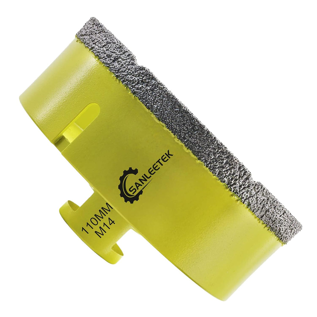 Diamant-Fliesenbohrer 110mm SANLEETEK Vakuumgelötet Diamant-Lochsäge für Keramik Porzellan Marmor Gr