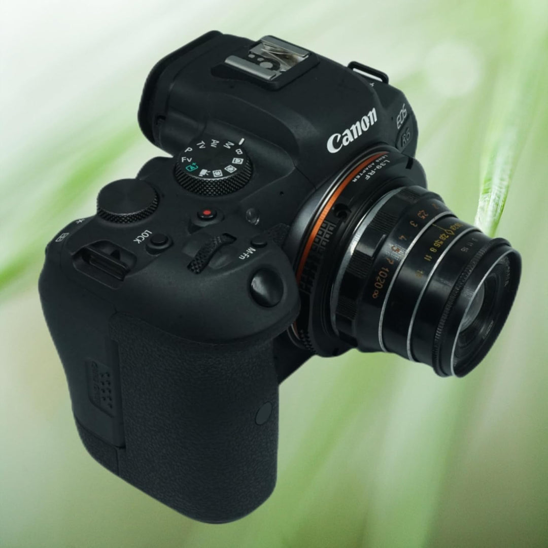 PHOLSY Manueller Objektivadapter: Kompatibel mit Leica L39 M39 LTM Objektiv und Canon RF (EOS R-Type