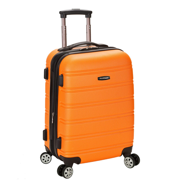 Rockland Melbourne 51 cm Erweiterbares Handgepäck aus ABS Koffer-Set, 38 Liter, Orange, Orange