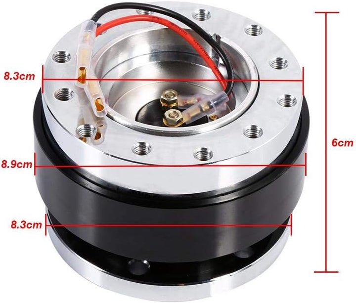 Lenkradnabenadapter, Universal 6-Loch-Schraubenkugel-Lenkrad-Schnellverschluss-Nabenadapter-Abbruchs
