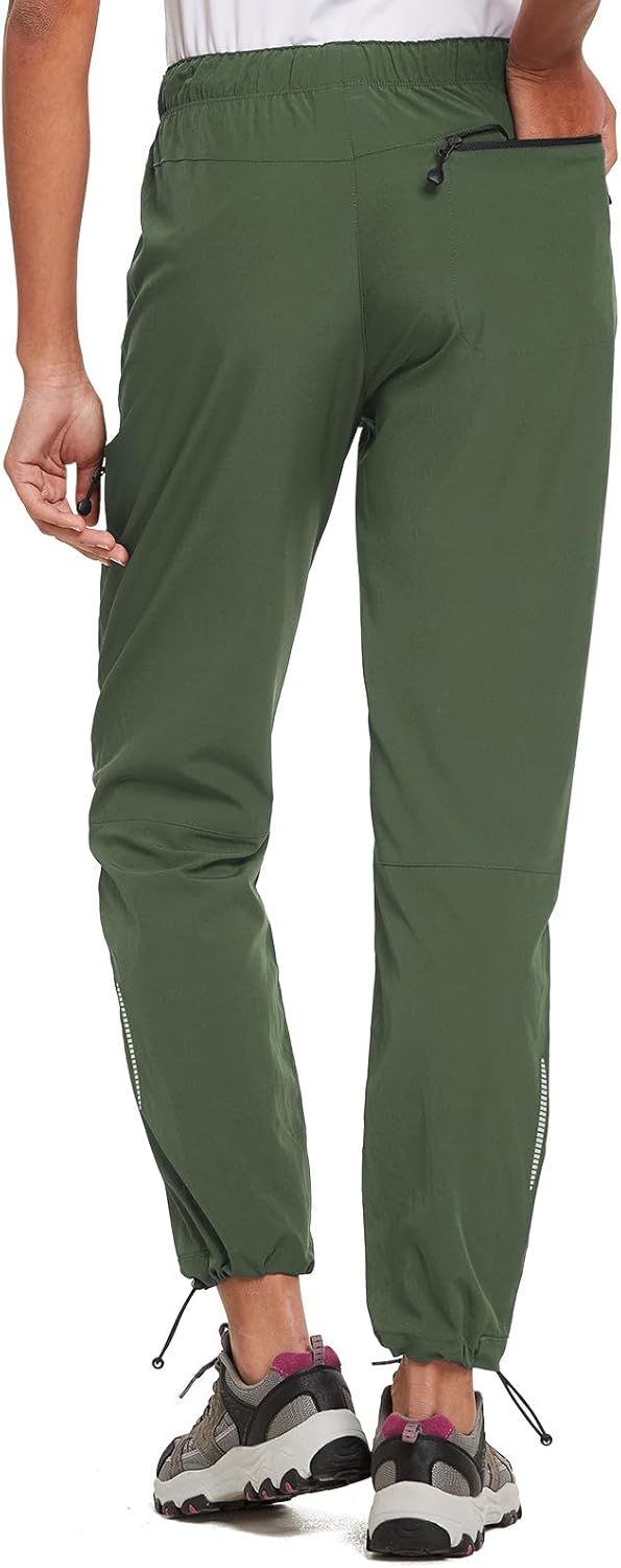 BALEAF Damen Outdoorhose Wanderhose Wasserdicht Schnelltrocknend Leicht Trekkinghose Capris UV Schut