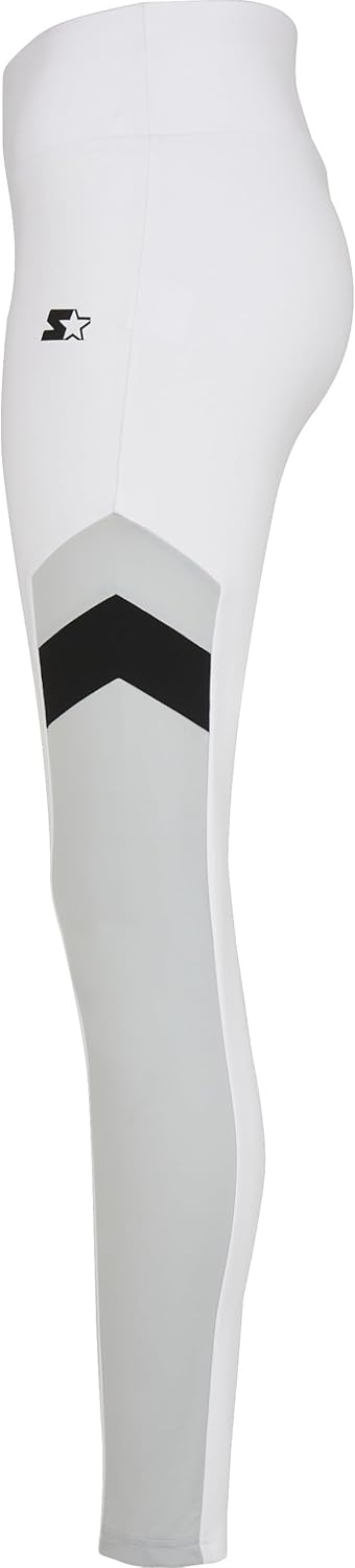Starter Black Label Damen Ladies Starter Highwaist Sports Leggings XL White/Black, XL White/Black