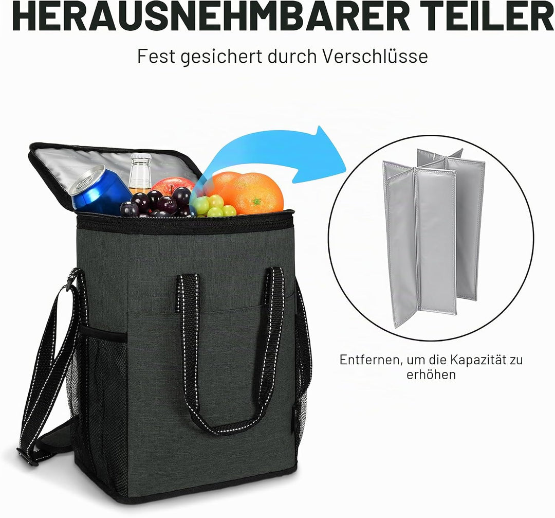 Kato Tirrinia Kühltasche Klein- Flaschenträger für Wein & Bier, gepolsterte weinkühltasche mit isoli
