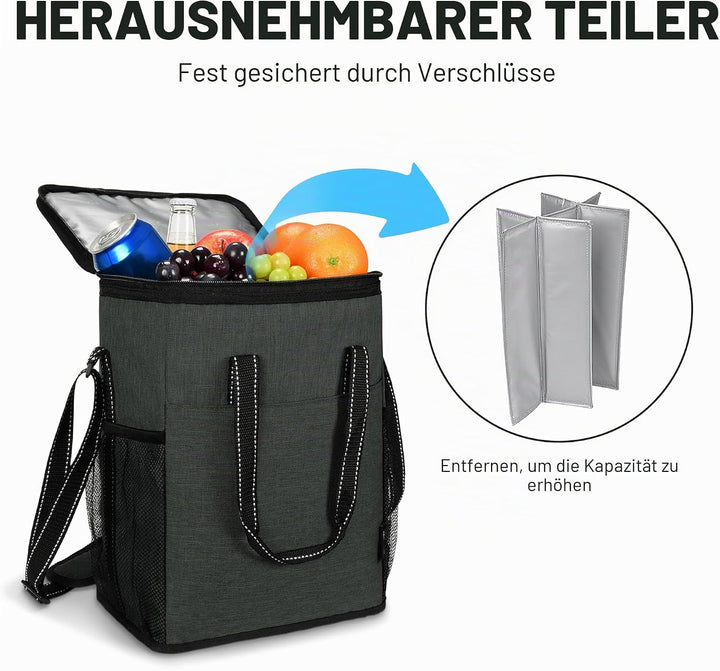 Kato Tirrinia Kühltasche Klein- Flaschenträger für Wein & Bier, gepolsterte weinkühltasche mit isoli