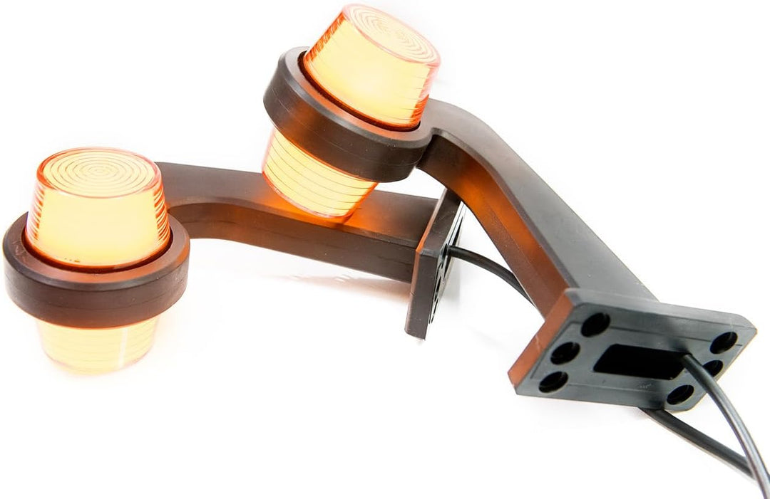 Web Truck 2 x LED Gummi Begrenzungsleuchte Seitenleuchte 12V 24V mit Old School NEON STYLE Positions