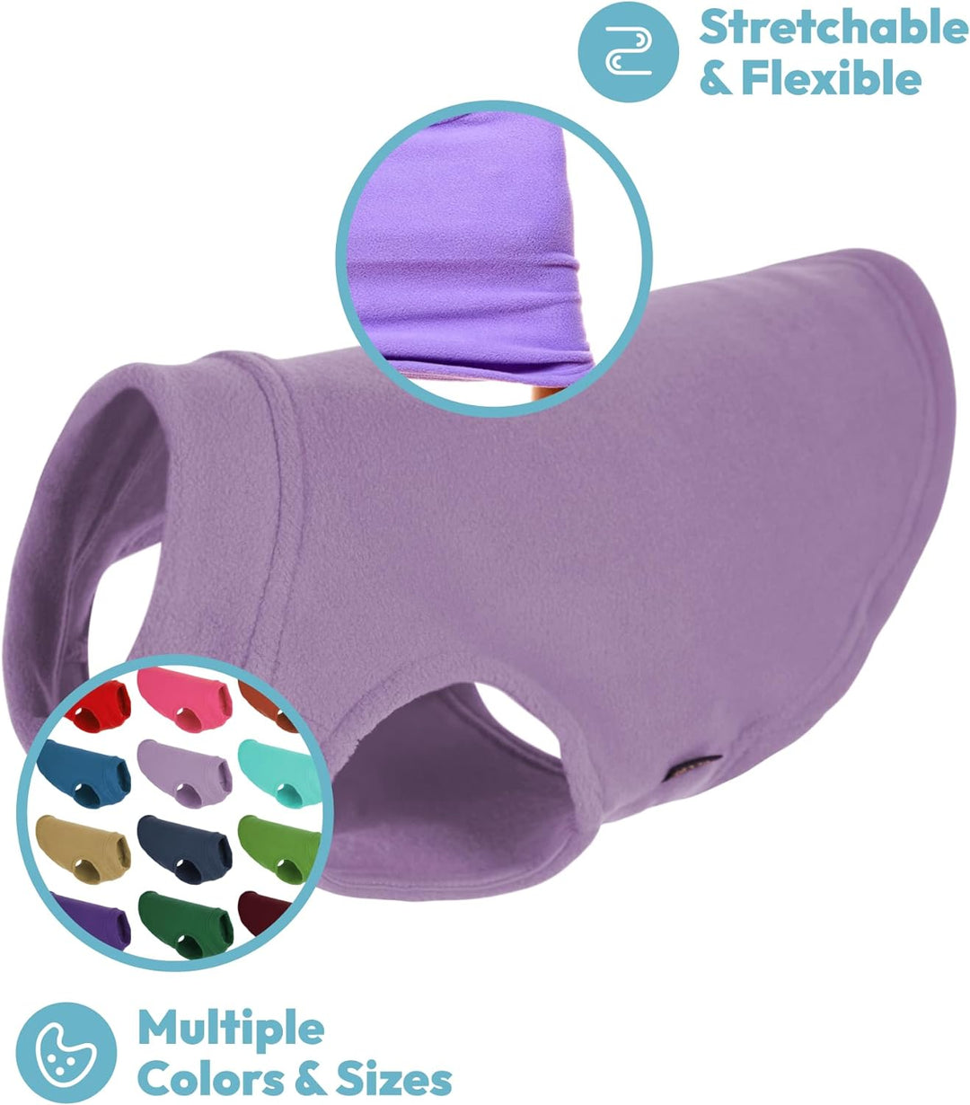Gooby - Stretch-Fleece-Weste, Pullover, Fleece-Weste, Jacke, Pullover für Hunde, Violett, Grösse XL