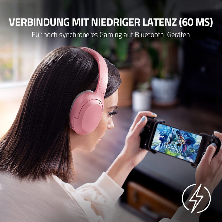 Razer Opus X - Kabellose Kopfhörer mit niedrigen Latenzen und ANC-Technologie (Wireless Headset, Blu