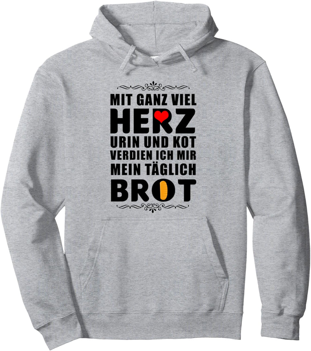 Altenpflegerin Pflegekraft Krankenpflegerin mit Herz Pullover Hoodie