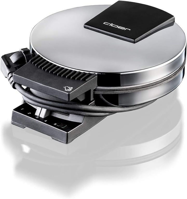 Cloer 285EF Hörncheneisen mit Ostfrieslandwappen für hauchdünne, knusprige Hörnchen, 800 W, Backfläc