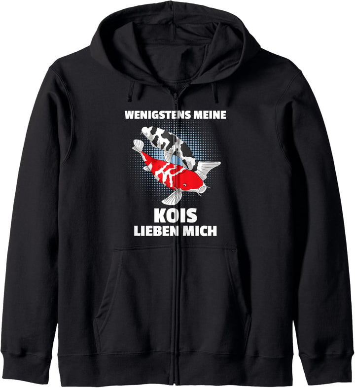 Wenigstens Meine Kois Lieben Mich Gartenteich Koi Kapuzenjacke