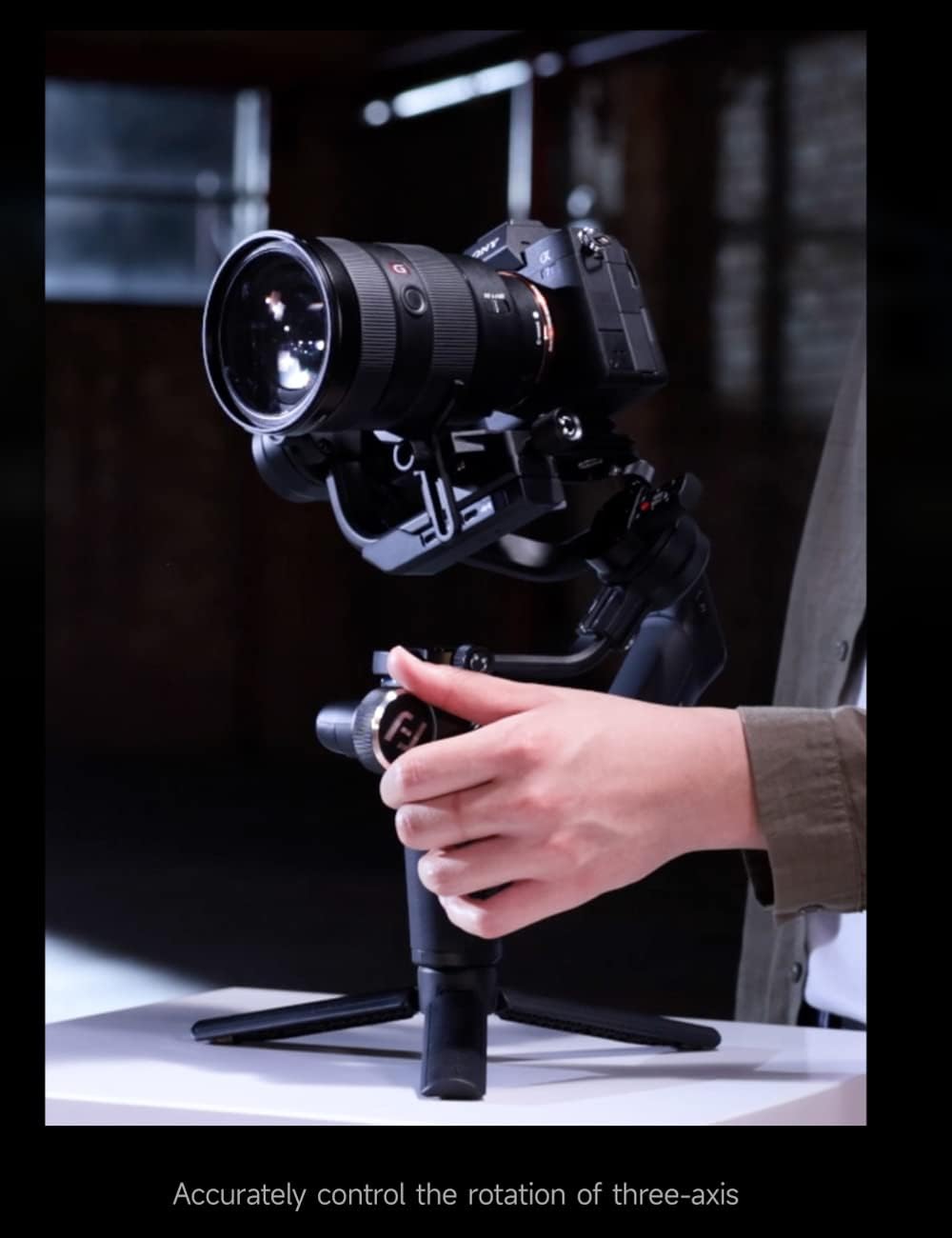 FeiyuTech SCORP-C Stabilisator Gimbal 3-Achsen für DSLR und Spiegellose Kameras,DSLR Gimbal kompatib