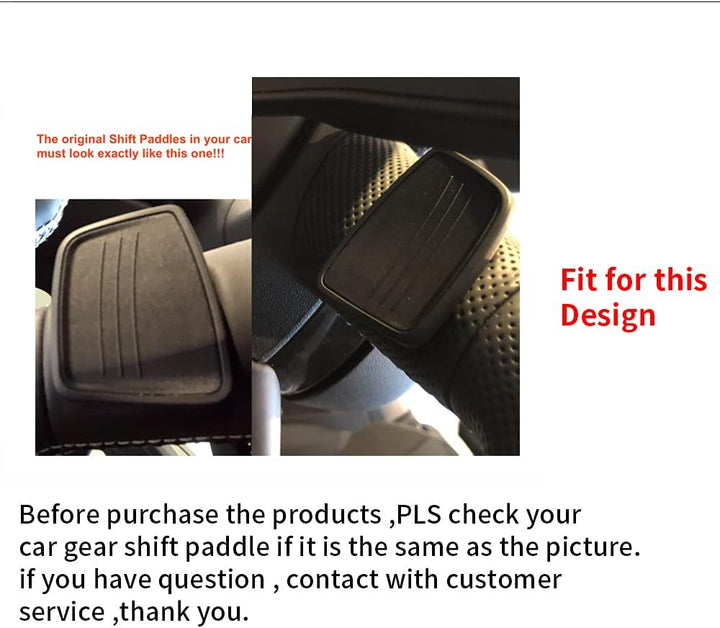 HIBEYO Auto Schaltwippen, 2 Stücke Lenkrad Schaltpaddel Verlängerung Schaltwippen für Audi A1 A3 A4L