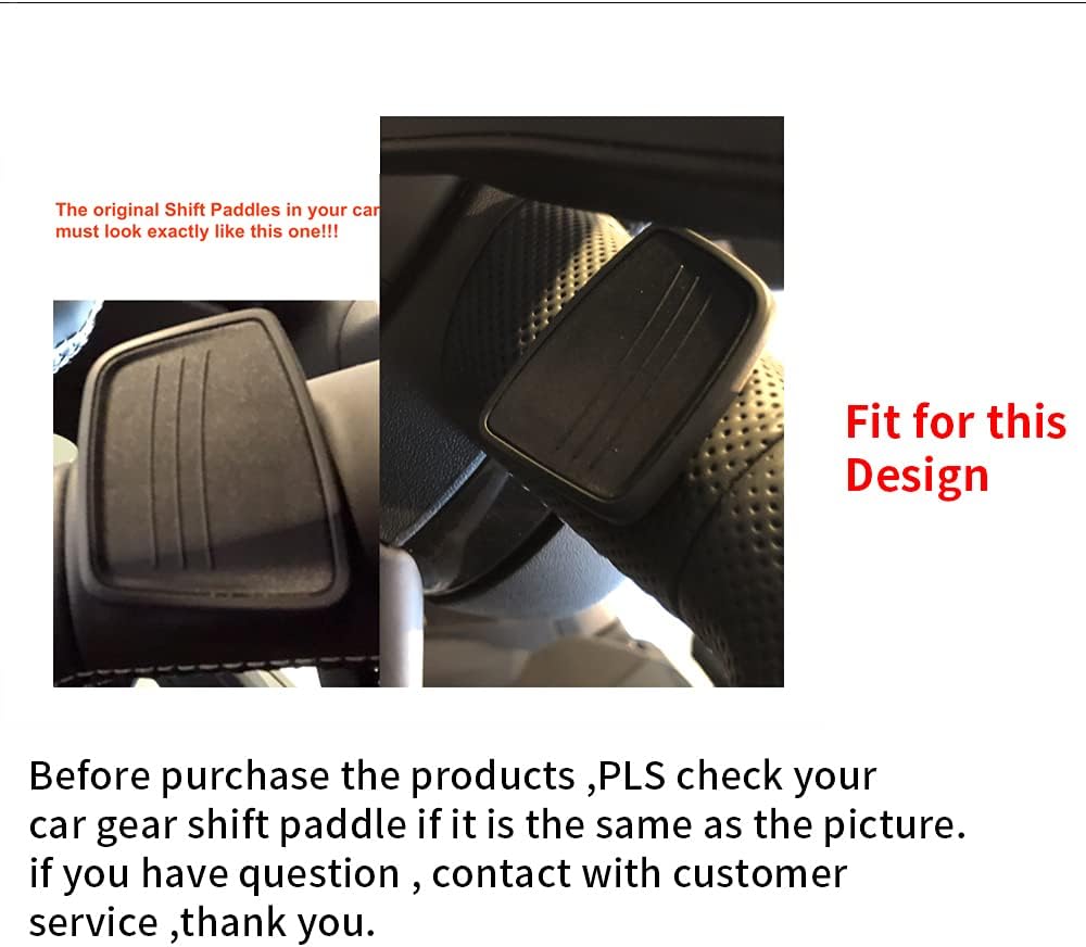 HIBEYO Auto Schaltwippen 2 Stücke Lenkrad Schaltpaddel Verlängerung Schaltwippen für Audi A1 A3 A4L