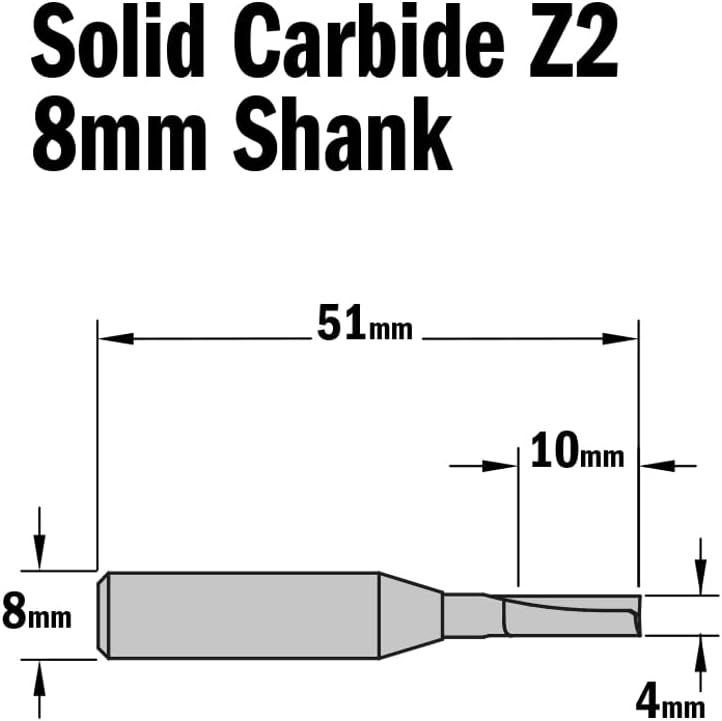 CMT ORANGE TOOLS 911.040.11 - NUTFRÄSER HM S=8 D=4X10