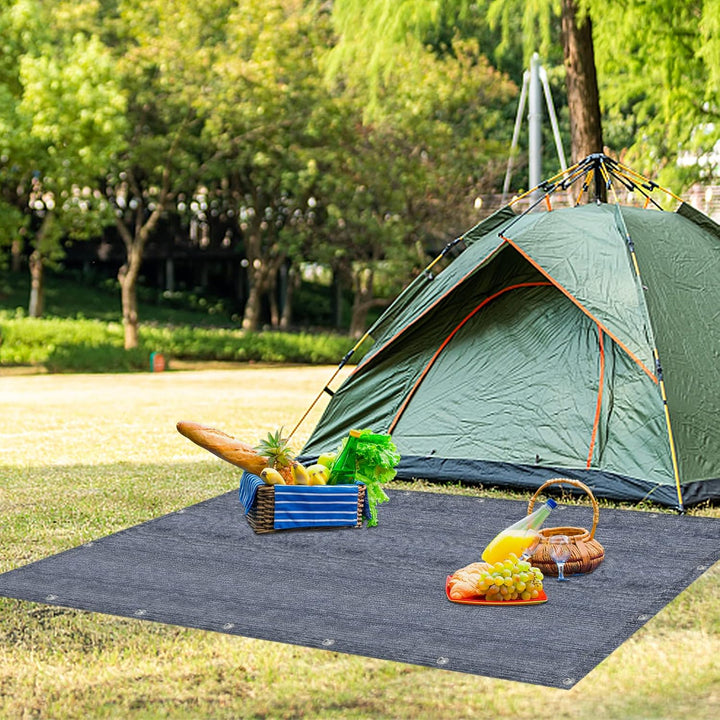 FIVMEN Vorzeltteppich 200x200cm Camping Teppich Outdoor rutschfest Waschbare Markisenteppich Zelttep
