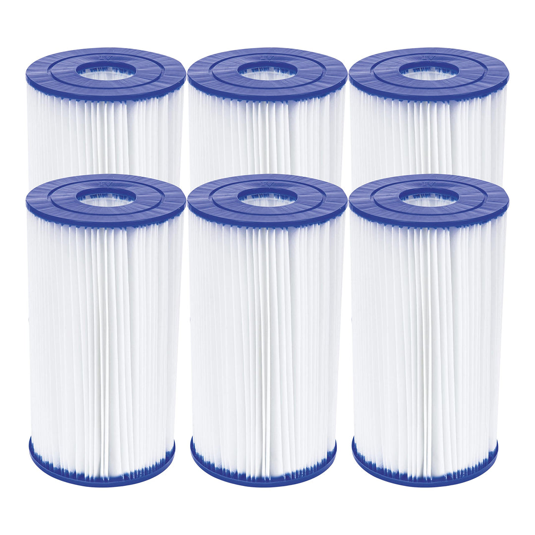 Bestway Flowclear Filterkartusche Gr. IV 14.2 x 25.4 cm, 6er-Sparset Grösse 4, Grösse 4