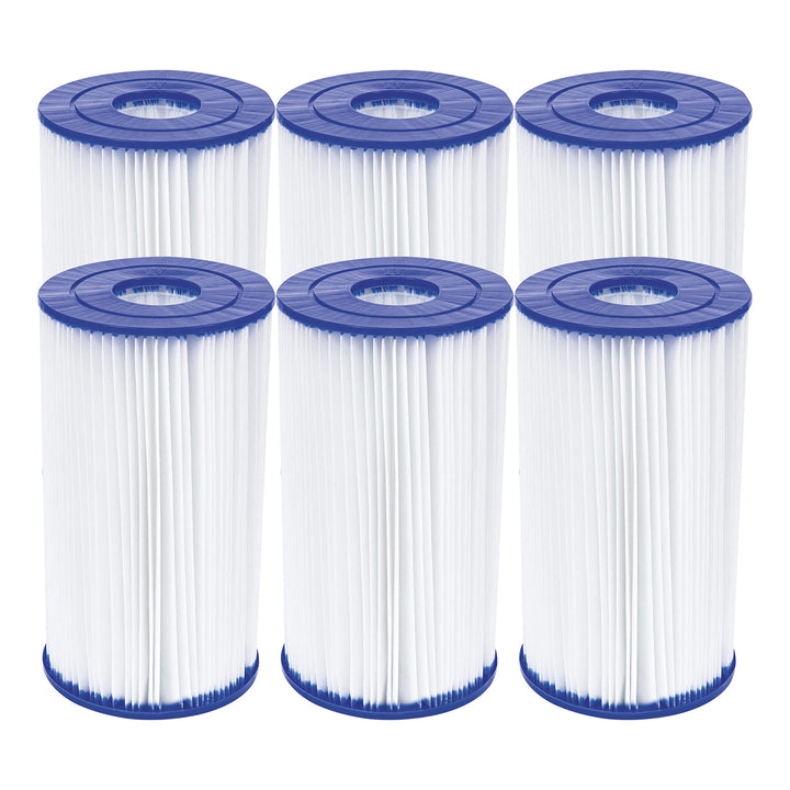 Bestway Flowclear Filterkartusche Gr. IV 14.2 x 25.4 cm, 6er-Sparset Grösse 4, Grösse 4