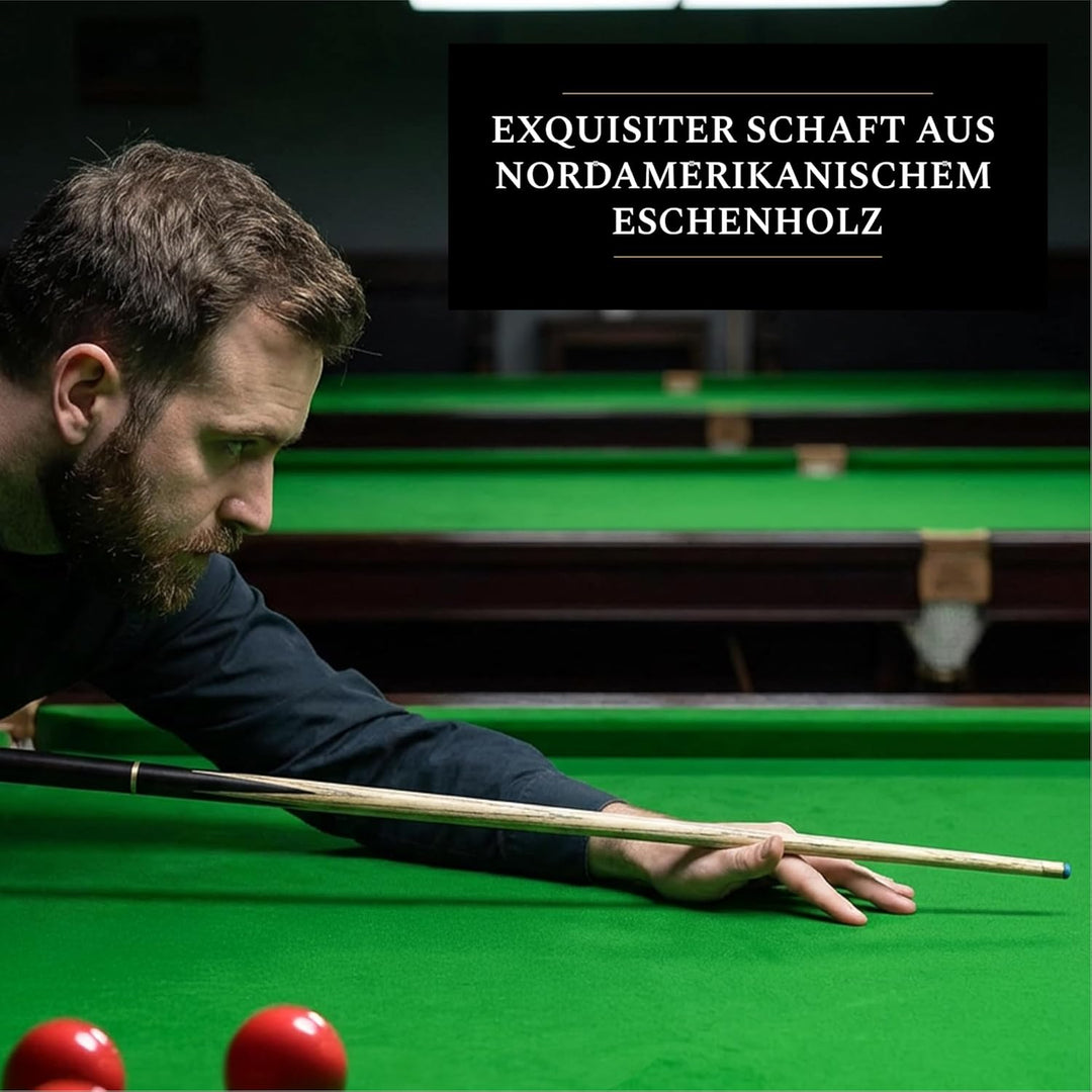 BCE Protégé 3/4 Cut Snooker- / Poolqueue und Hartschalenkoffer Gold/Weiss/Rot, Gold/Weiss/Rot