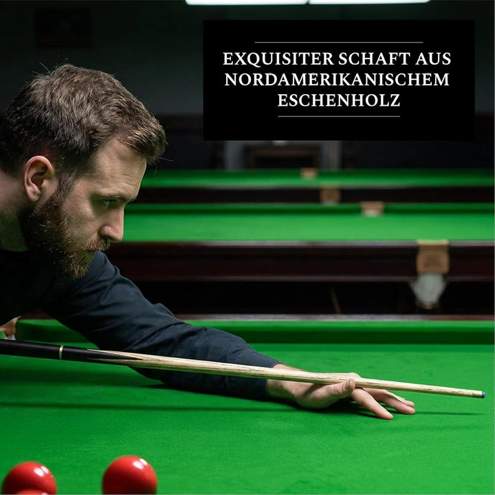 BCE Protégé 3/4 Cut Snooker- / Poolqueue und Hartschalenkoffer Gold/Weiss/Rot, Gold/Weiss/Rot