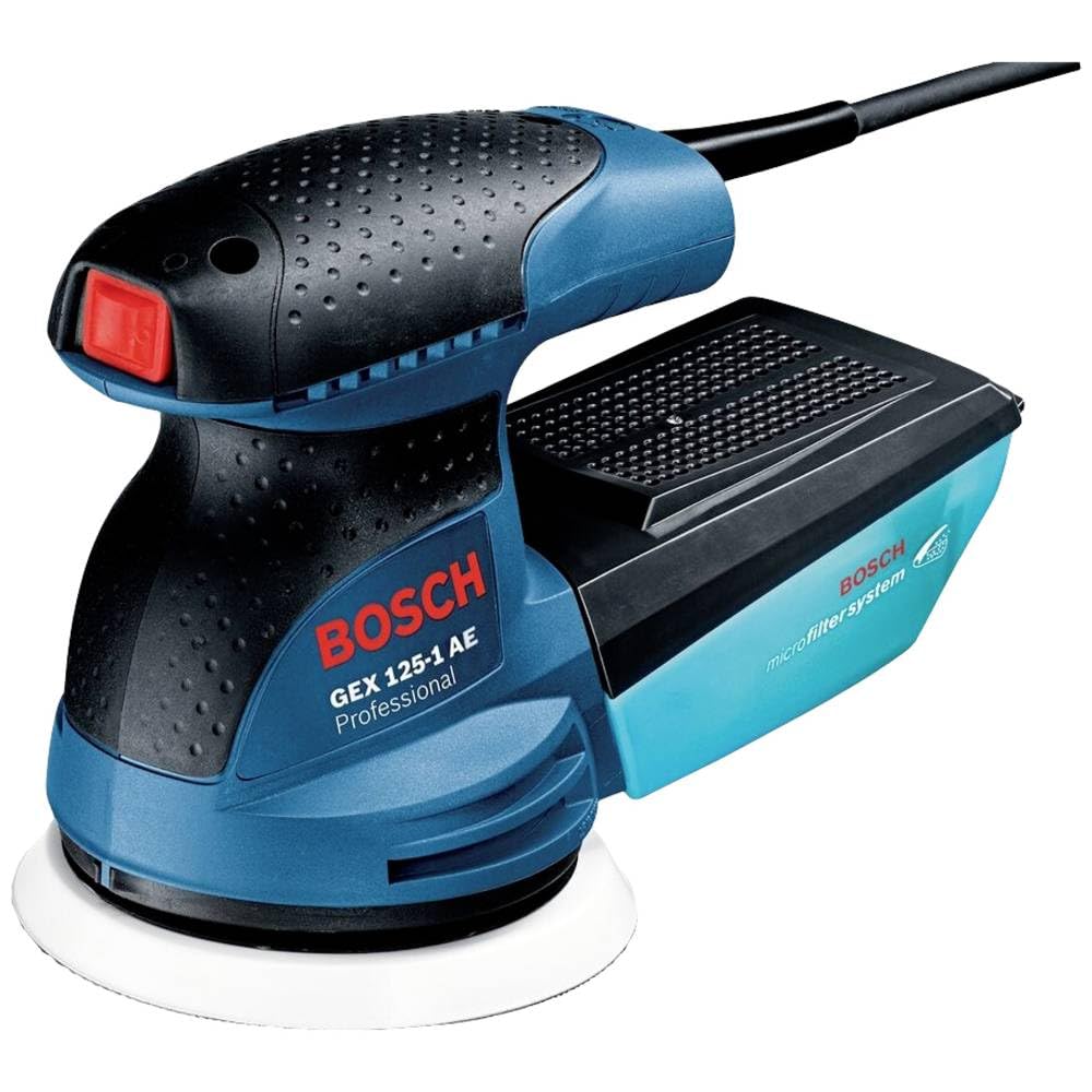 Bosch Professional Exzenterschleifer GEX 125-1 AE (125 mm Schleifteller, 250 Watt) im Karton kein Mu