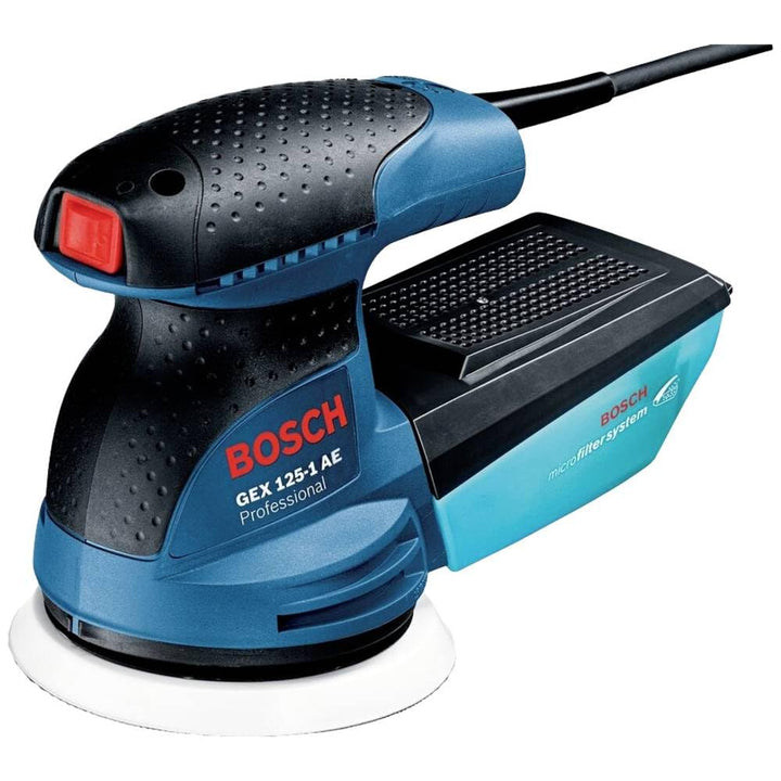 Bosch Professional Exzenterschleifer GEX 125-1 AE (125 mm Schleifteller, 250 Watt) im Karton kein Mu