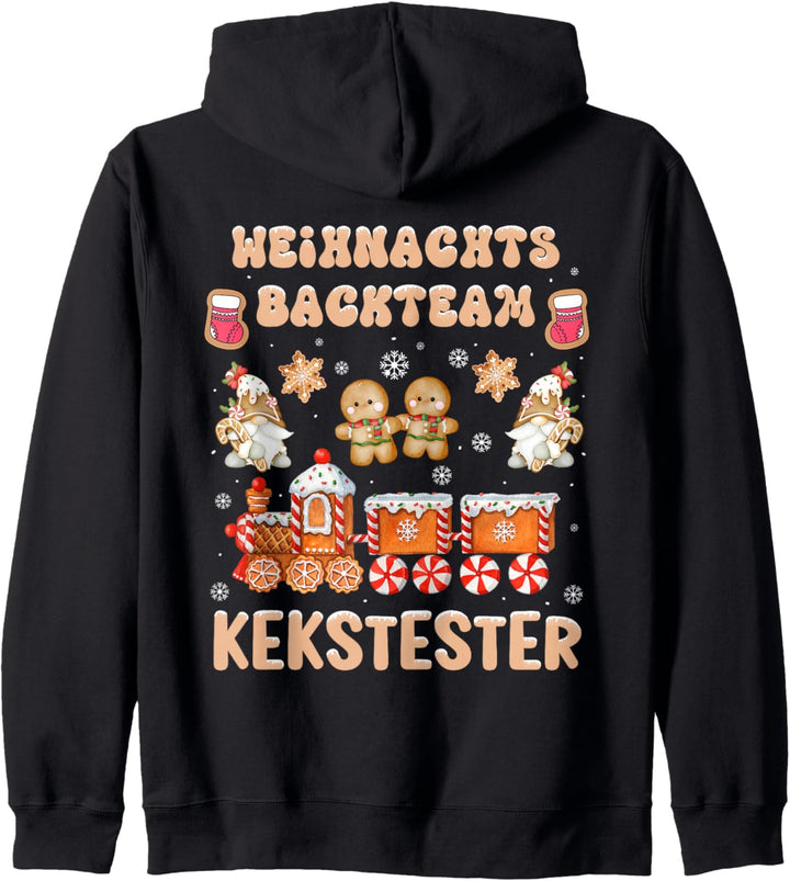 Weihnachts Backteam Kekstester Kapuzenjacke