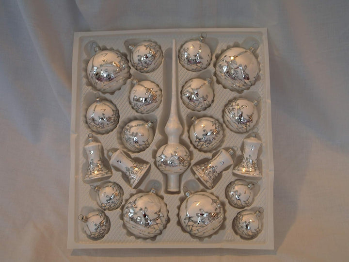 Jingle Bells Lauscha Christbaumkugel Sortiment 21teilig Weihnachten, Winterzauber