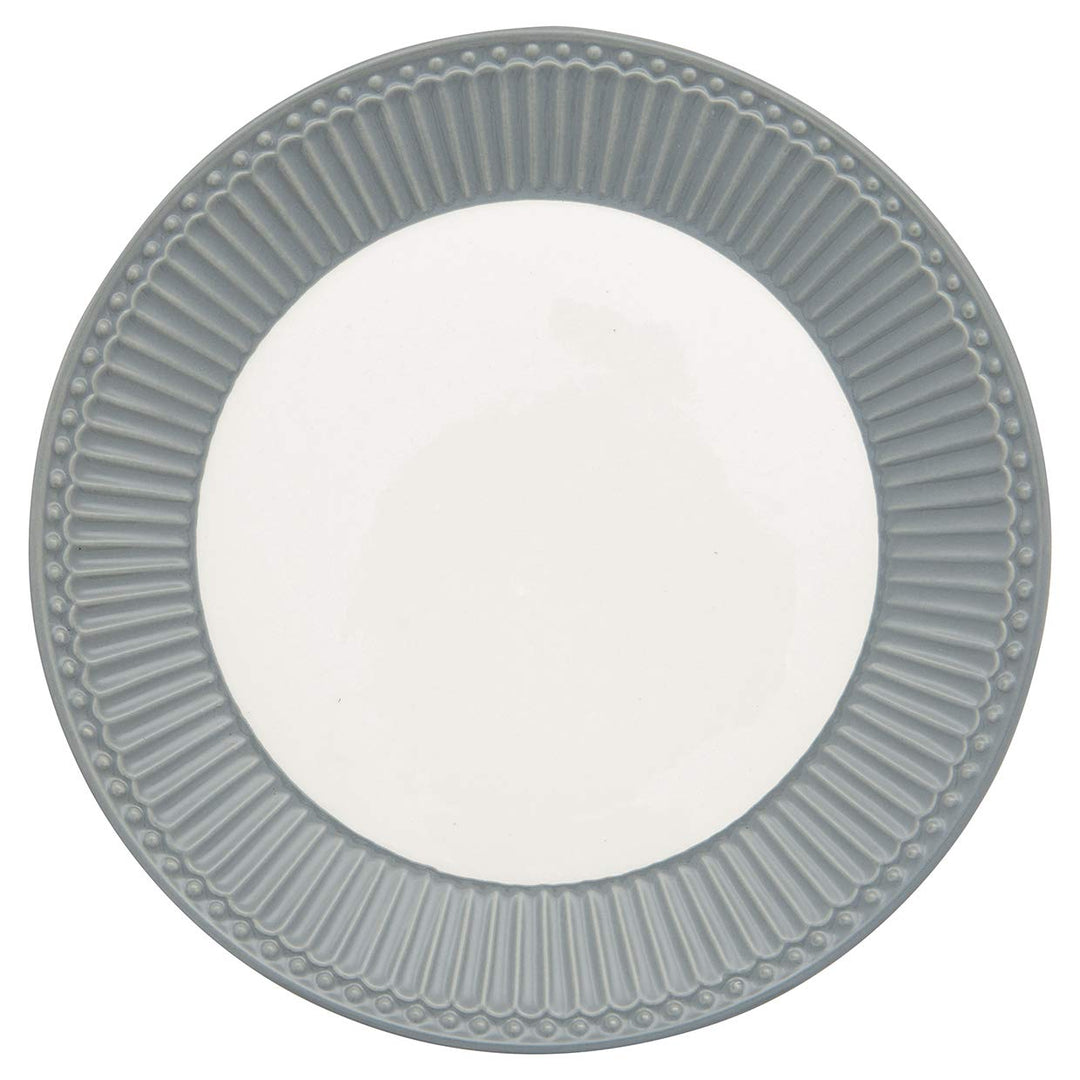 GreenGate - Teller, Frühstücksteller, Kuchenteller - Alice - Stone Grey - D 23 cm