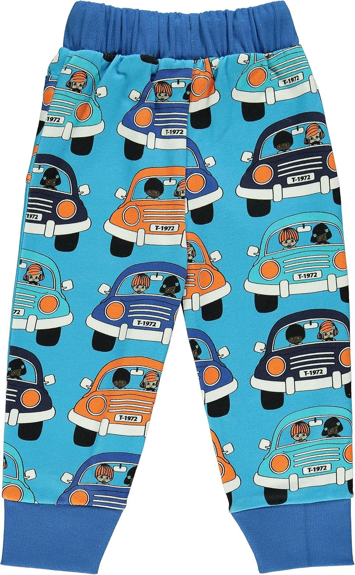 Småfolk Jungen with Pocket, Car Sweatpants 4-5 Jahre Ocean Blue, 4-5 Jahre Ocean Blue