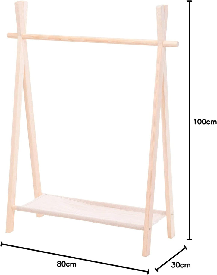 Home @ Styling Collection Kinder-Kleiderbügel, 80 x 30 x 100 cm, Holz
