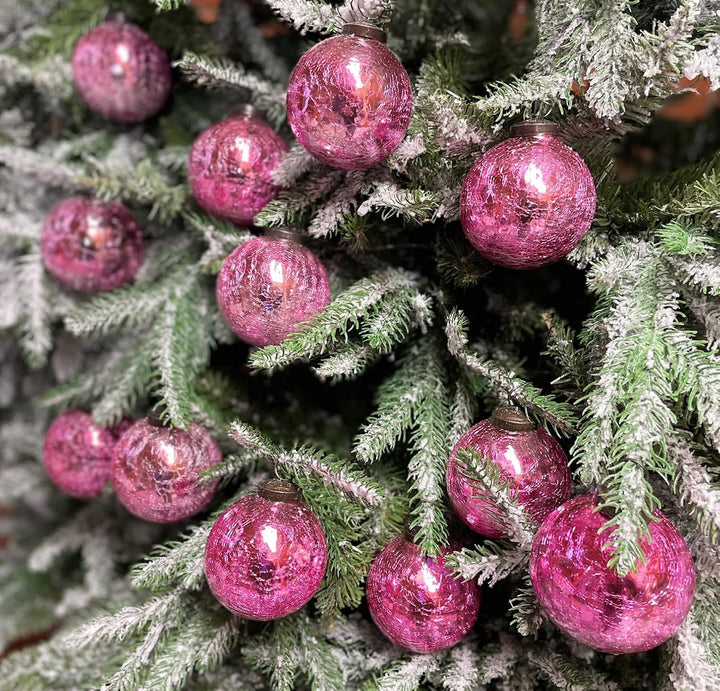 12er Set edle Luxus Glas Weihnachtskugeln Ø 8cm Weihnachtsbaum Kugeln Christbaumkugeln Weihnachts De
