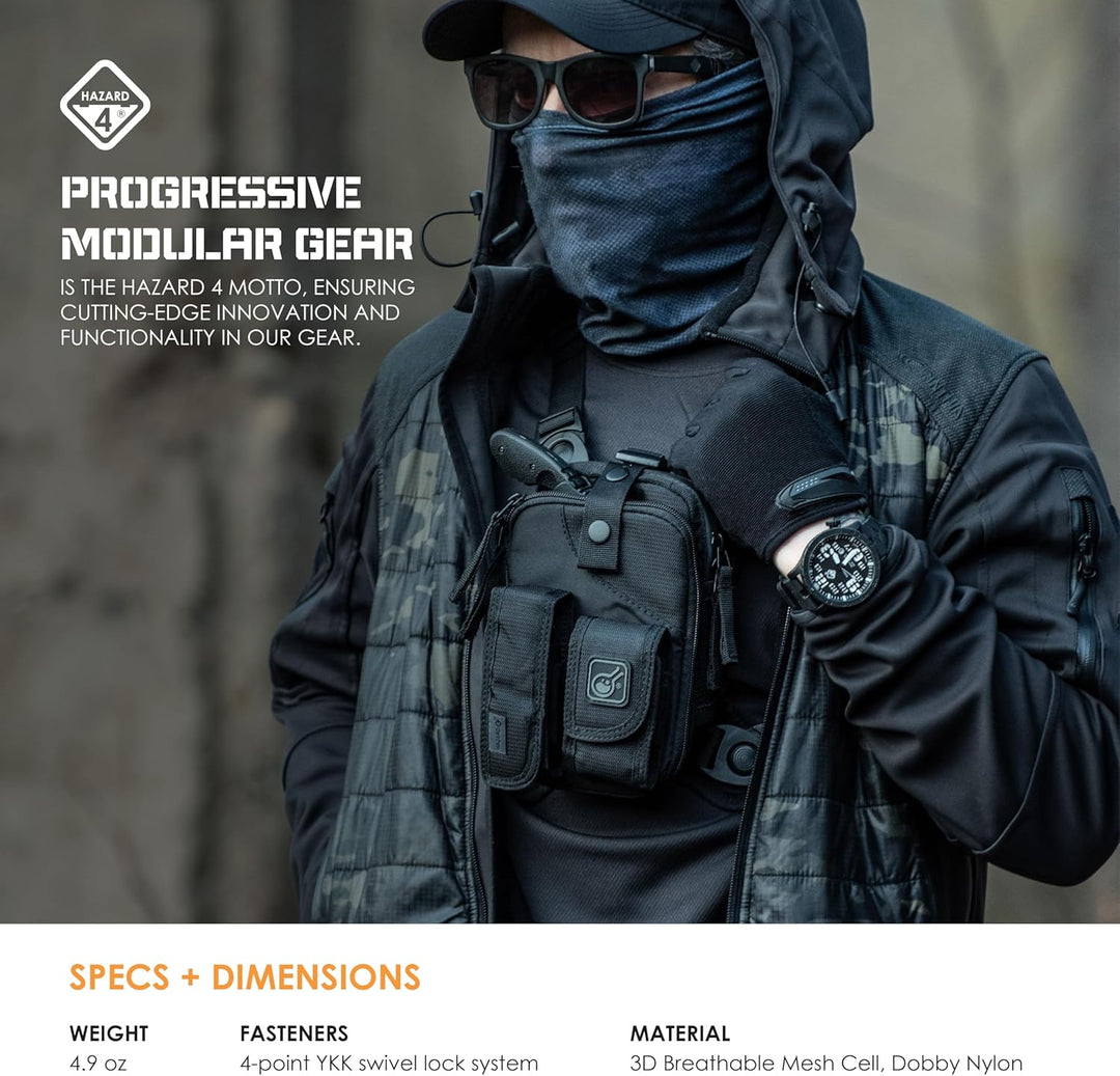 CivilianLab Covert Rg Anatomisches Schultergurtzeug Schwarz