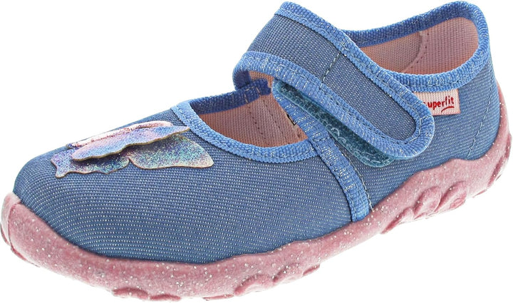 Superfit Mädchen Bonny Hausschuhe 23 EU Blau Rosa 8020, 23 EU Blau Rosa 8020
