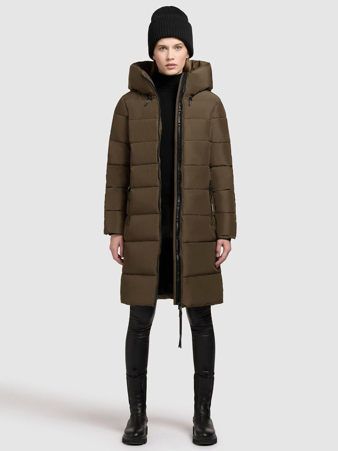 khujo - Damen - Wintermantel - Jilias 5 Steppmantel Winterjacke XS Old Green, XS Old Green