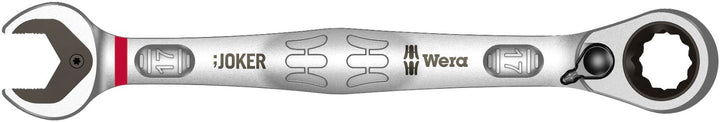 Wera Joker Switch Maul-Ringratschen-Schlüssel, umschaltbar, 17 x 225 mm, Rot, 05020072001 17 x 225 m